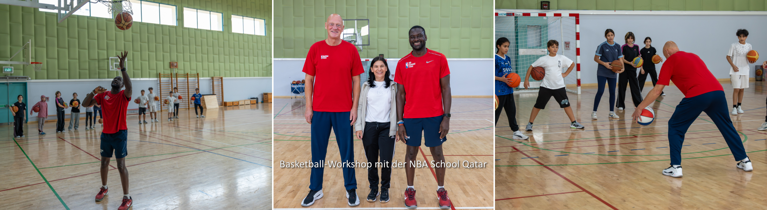 Basketball-Workshop mit der NBA School Qatar