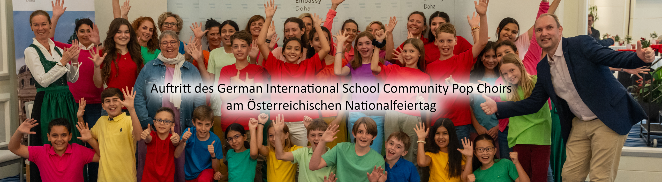 Auftritt des German International School Community Pop Choirs
