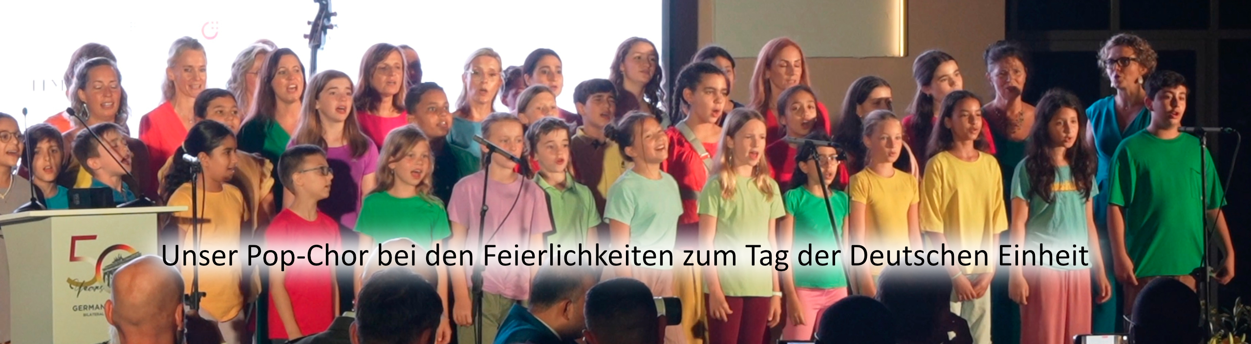 Unser PopChor bei den Feierlichkeiten zum Tag der Deutschen Einheit
